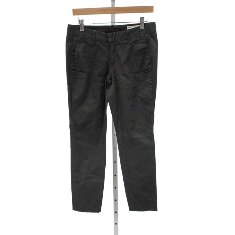 Rag & Bone Jean Women Skinny Black Mid-Rise Jeans Zip Cotton Blend Size 27